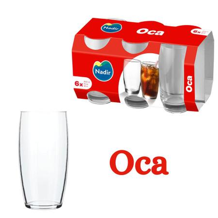 Jogo Kit 6 Copos Vidro Grosso Suco Água Drink Cerveja 310ml - Oca Variedades