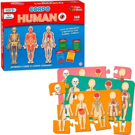 JOGO DE PERGUNTAS E RESPOSTAS - CORPO HUMANO