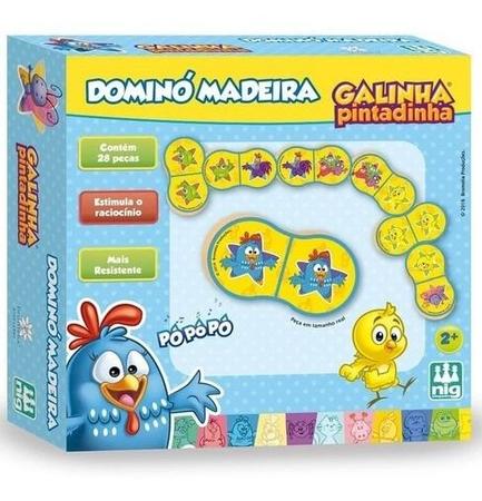 Jogo Galinha Pintadinha Domino Em Madeira - Nig Brinquedos - Jogos -  Magazine Luiza