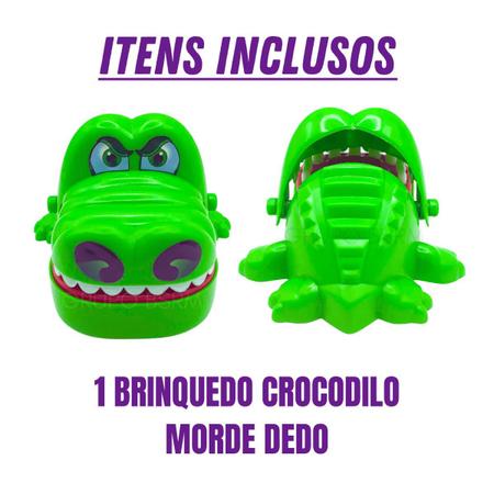 Mini Jacaré Brinquedo Crocodilo Jogo Dentista Morde Dedo