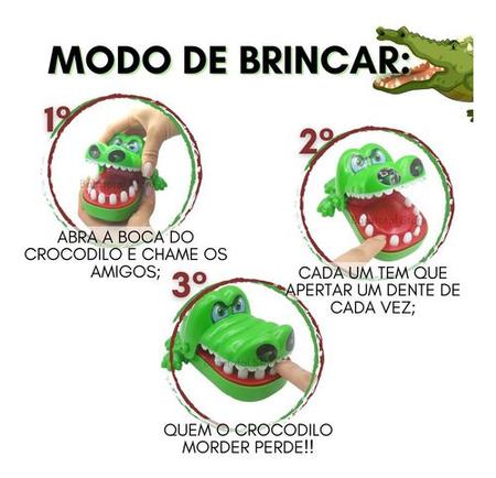 Jogo pega bolinhas crocodilo brink no Shoptime