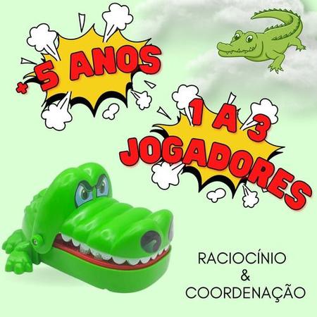 Imagem de Jogo Crocodilo Pegadinha Morde Dedo Infantil De Mesa Jacaré