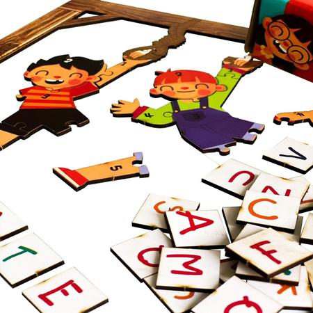 Brinquedo Educativo Tradicional Jogo da Forca em Plástico