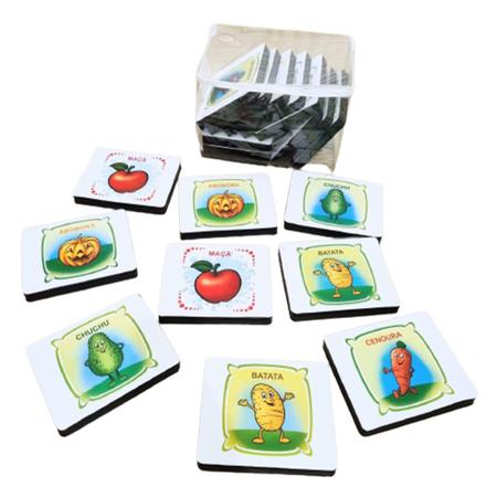 Jogo Educativo da Memória de Frutas e Legumes Infantil 0273 - Bambinno -  Brinquedos Educativos e Materiais Pedagógicos