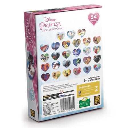 Jogo de Memória Princesinha Sofia Disney - Grow 54 Cartas - Outros