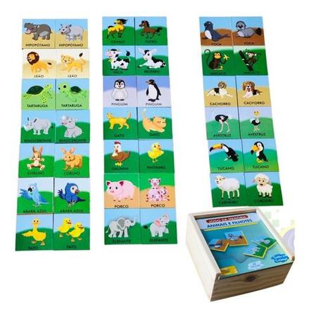 Jogo Educativo Memória Animais Divertidos 40 Peças Pais e Filhos 2203 -  Jogos de Memória e Conhecimento - Magazine Luiza