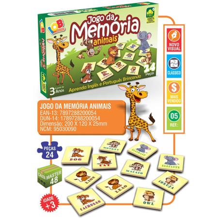 Jogo da Memória e Raciocínio - Jogo da Cachola - Ioiô de Pano Brinquedos  Educativos