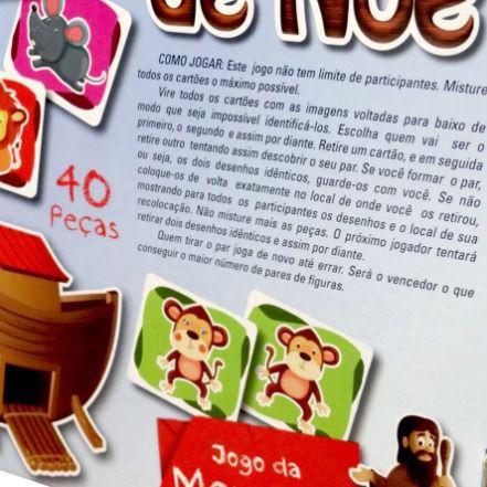 Jogo Da Memoria Bichinhos Fofinhos Da Arca De Noe