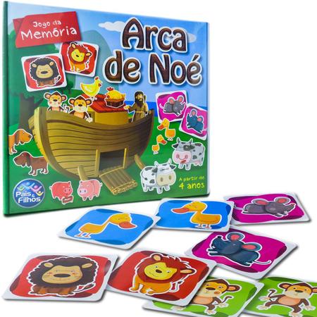 Jogo Da Memoria Arca De Noe Com Bichinhos Fofos - Jogo Educativo - Pais e  Filhos - Jogos de Memória e Conhecimento - Magazine Luiza