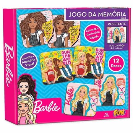 Imagem de Jogo da Memória - Barbie - 12 Pares - Fun