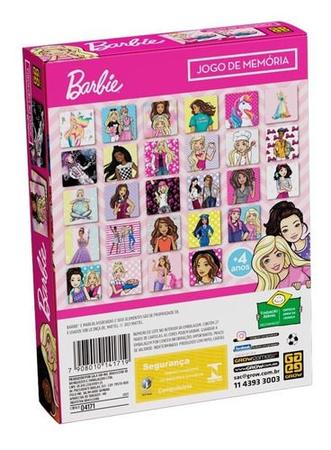 Jogo Da Memória Barbie - 4171 Grow - Jogos de Memória e Conhecimento -  Magazine Luiza