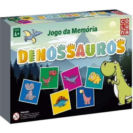 Jogo da Memória Educativo Dinossauro Madeira - Brincadeira De Criança -  Jogos de Memória e Conhecimento - Magazine Luiza