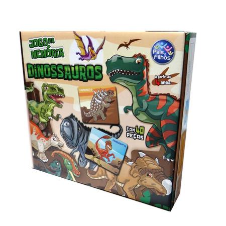 Jogo da Memória Dinossauros - 7269 - Pais e Filhos - Real Brinquedos