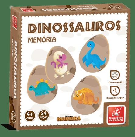 Jogo da Memória Dinossauros Brincadeira de Criança - Bebe Brinquedo
