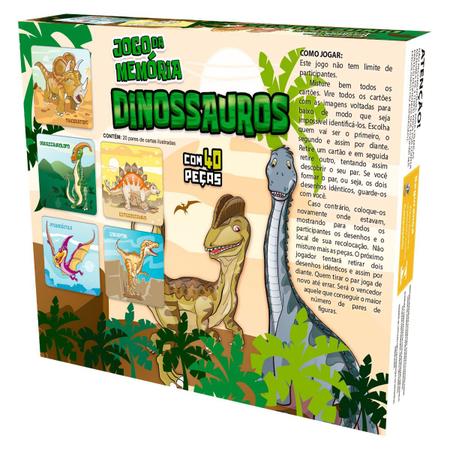Jogo da Memória Dinossauros - Majoca Colorê Brinquedos Educativos