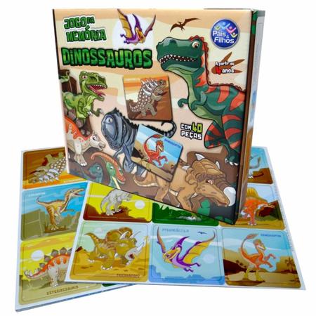 Jogo da Memória Educativo Dinossauro Madeira 24 Peças Infantil Criança  Vulcão 3D 2396 BCriança - BRINCADEIRA DE CRIANÇA - Jogos de Memória e  Conhecimento - Magazine Luiza