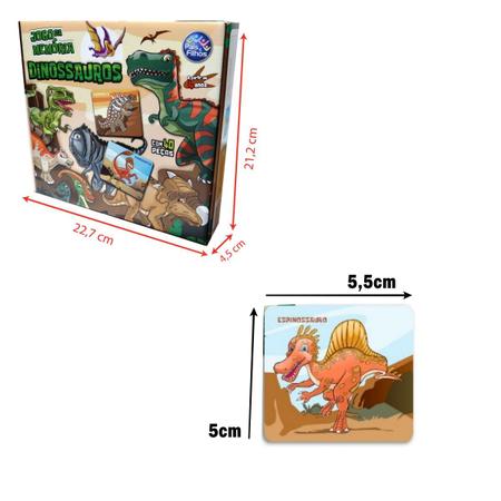 Dinossauros Jogo da Memória - Brincadeira de criança - Casa do Brinquedo®  Melhores Preços e Entrega Rápida