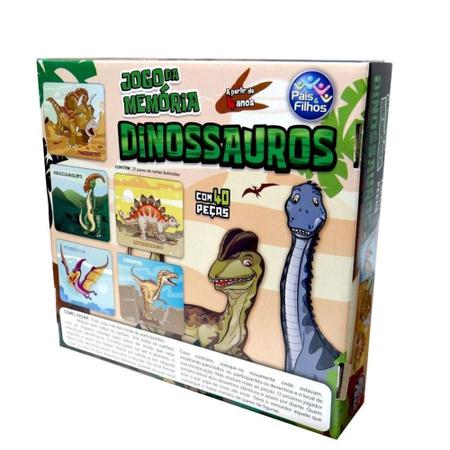 Jogo Da Memoria Dinossauro - Pais e Filhos - Jogo Da Memoria Dinossauro -  Pais e Filhos - Pais e Filhos