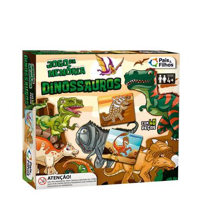 Jogo Da Memória - Dinossauros - Pais & Filhos - Jogos de Memória e