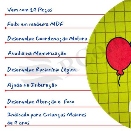 Jogo Da Memoria Opostos Com 54 Peças Pais e filhos