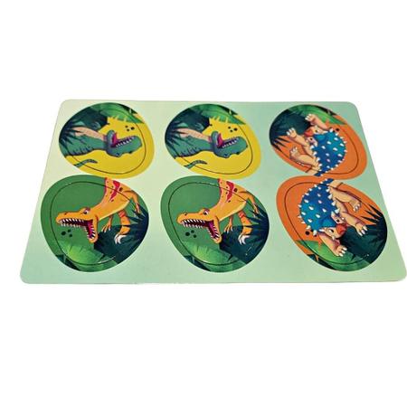 Dinossauros. Jogo educativo. Para todas as idades.