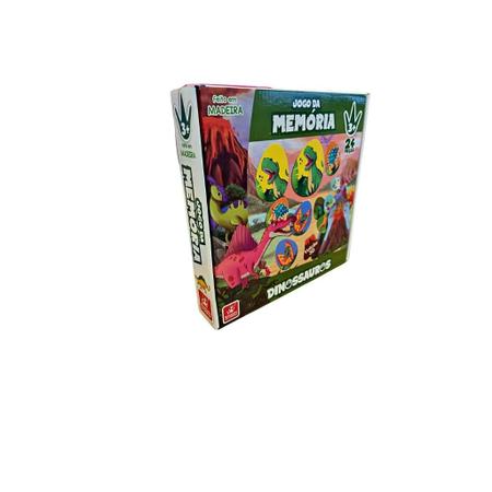 Jogo da Memória Dinossauros Vulcão 3D 24 PCS - Brinc de Crianca - Jogos de  Memória e Conhecimento - Magazine Luiza