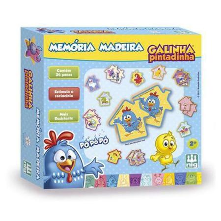 Jogo Da Memoria Educativo Galinha Pintadinha Madeira - Nig