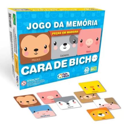 Jogo da Memória - Cores e Formas - 40 Peças - 791657 Pais e Filhos - Real  Brinquedos