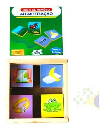 Jogo Da Memória Educativos Para Crianças Em Alfabetização - sonho de criança  - Jogos de Memória e Conhecimento - Magazine Luiza