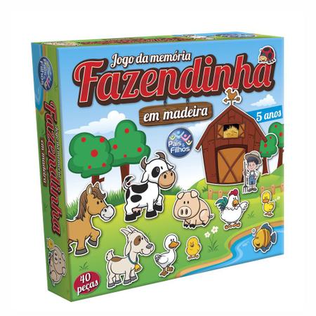 Jogo da Memória Animais Divertidos com 54 peças - Pais & Filhos - Jogos de  Memória e Conhecimento - Magazine Luiza