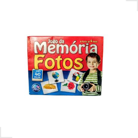 Jogo Da Memória Fotos 40 Peças Pedagógico Infantil Escola - Pais e Filhos -  Jogos de Memória e Conhecimento - Magazine Luiza
