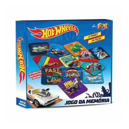 Jogo da Memória Hot Wheels 24 Peças + Quebra Cabeça Hot Wheels - Real  Brinquedos