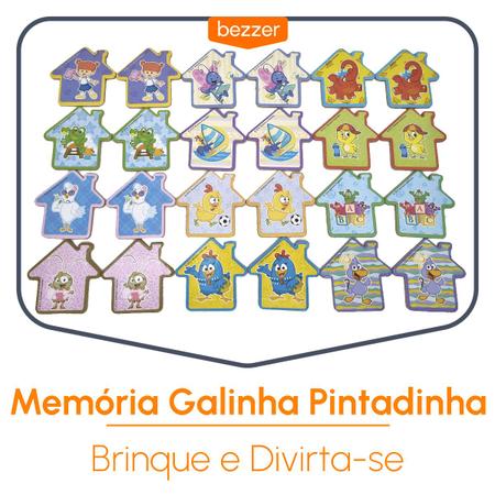 Jogo da Memória Personagens Galinha Pintadinha  Galinha pintadinha, Galinha,  Tag galinha pintadinha