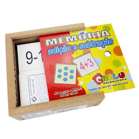 Jogo da Memoria Alfabetizacao com Objetos (40 pecas) - JottPlay - Compre  brinquedos educativos online