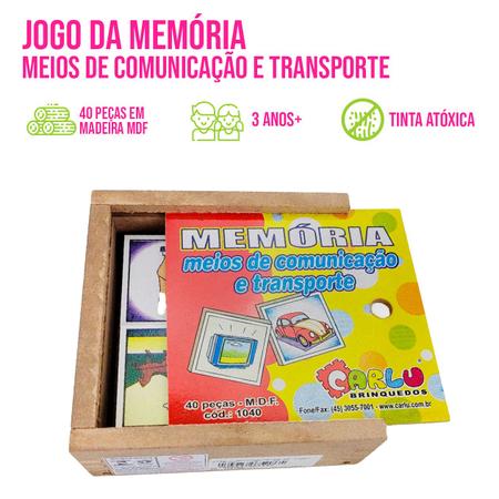 Jogo Da Memória Infantil Para Alfabetização Figuras Palavras - Carlu - Jogos  de Memória e Conhecimento - Magazine Luiza