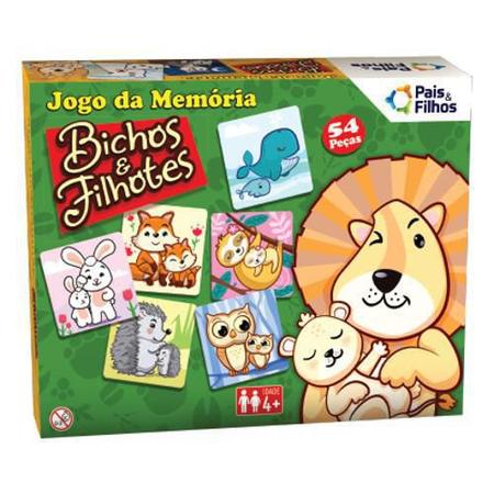 Encontre dois bichinhos idênticos e fofos jogo educativo para