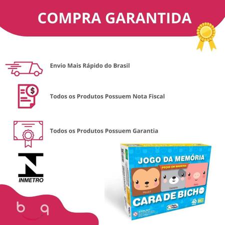 Jogo Da Memoria Educativo Personagens Divertidos 40 Peças - Pais e Filhos -  Jogos de Memória e Conhecimento - Magazine Luiza