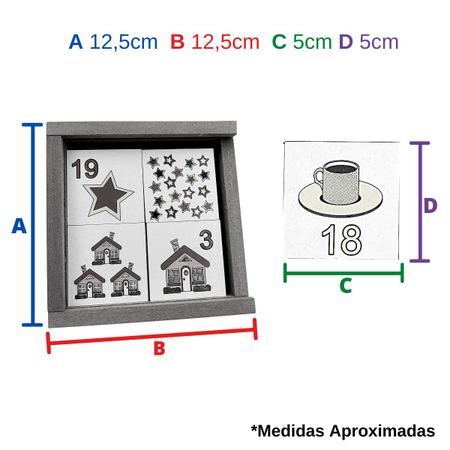 Jogo da Memória Infantil Matemática Números e Quantidades