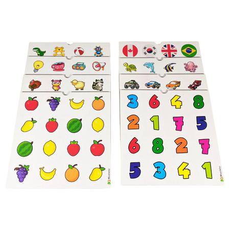 Tempaky Jogo de tabuleiro de bloco de memória de cor infantil de madeira  para crianças a partir de 3 anos