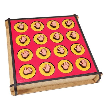 Jogo Ludo Tabuleiro Educativo Madeira Mdf Clássico Sapinhos - R$ 108,9