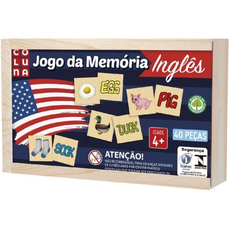Jogo da Memoria Alfabetizacao em Madeira - Coluna - Jogos de Memória e  Conhecimento - Magazine Luiza