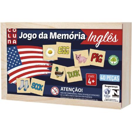 Jogo Memória Português Inglês em Promoção na Americanas