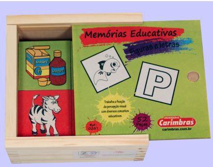 Jogo da Memória Educativo Letras e Figuras Alfabeto Infantil :  : Brinquedos e Jogos