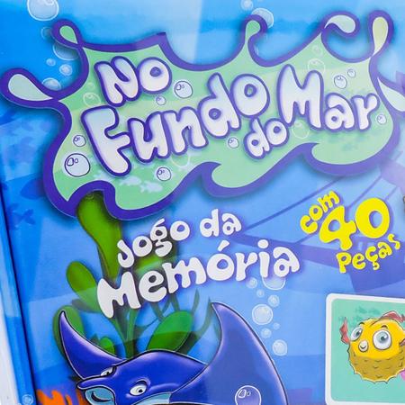 Jogo Da Memória - No Fundo Do Mar - 40 Peças - Pais E Filhos