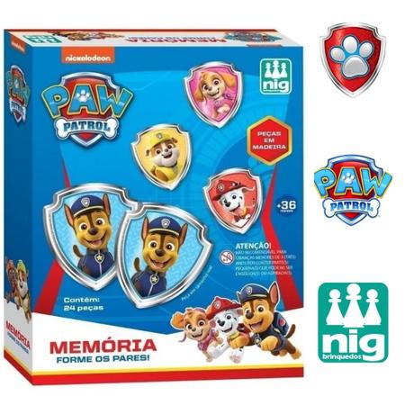 Kit 03 Jogos Infantil Patrulha Canina Pintura Memoria Tapa