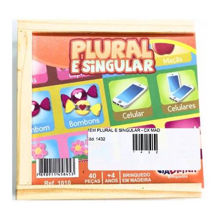 Jogo da Memória - Plural e Singular - Ciabrink - Kits e Gifts