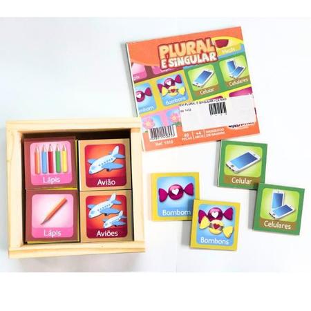 Jogo da Memória - Plural e Singular - Ciabrink - Kits e Gifts