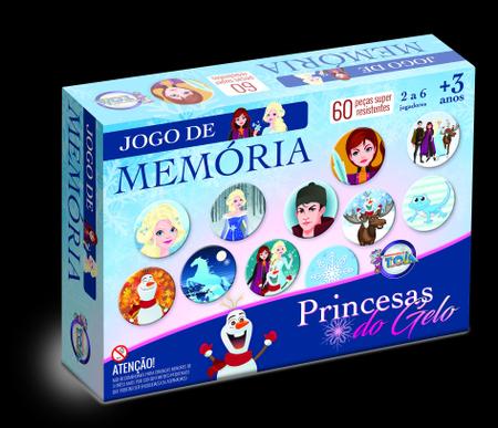 Jogo da Memória Princesas do Gelo - Educativos Brinquedos