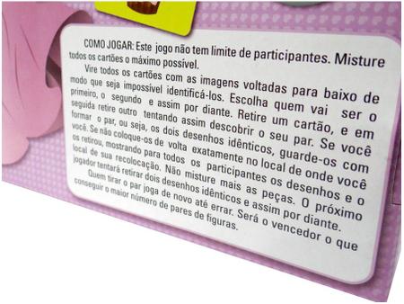 Pais & Filhos Jogo da Memoria Princesas 40 Peças, Rosa