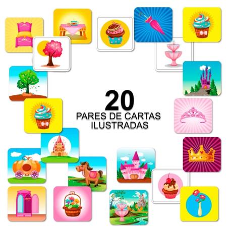 Jogo da Memória Princesas em Madeira - Pais & Filhos - Jogos de Memória e  Conhecimento - Magazine Luiza
